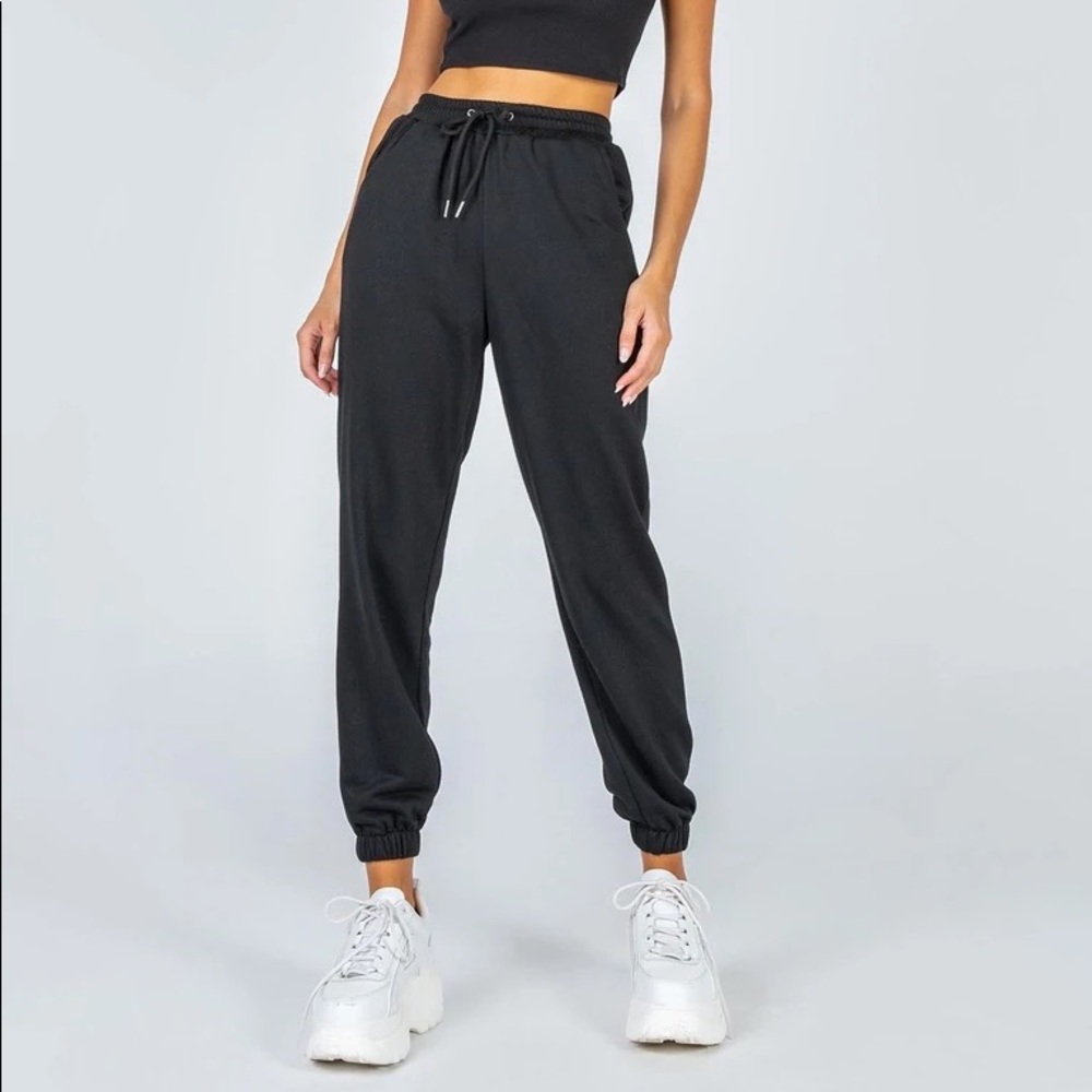 Princess Polly NERO SWEAT PANTS BLACK